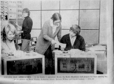Ops Room BBC Radio Blackburn Jan 1971