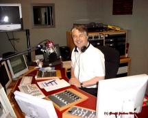 BBC Radio Norfolk - Studio - David Clayton on-air