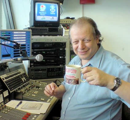 Gerald Jackson in the Radio Rovers Studio